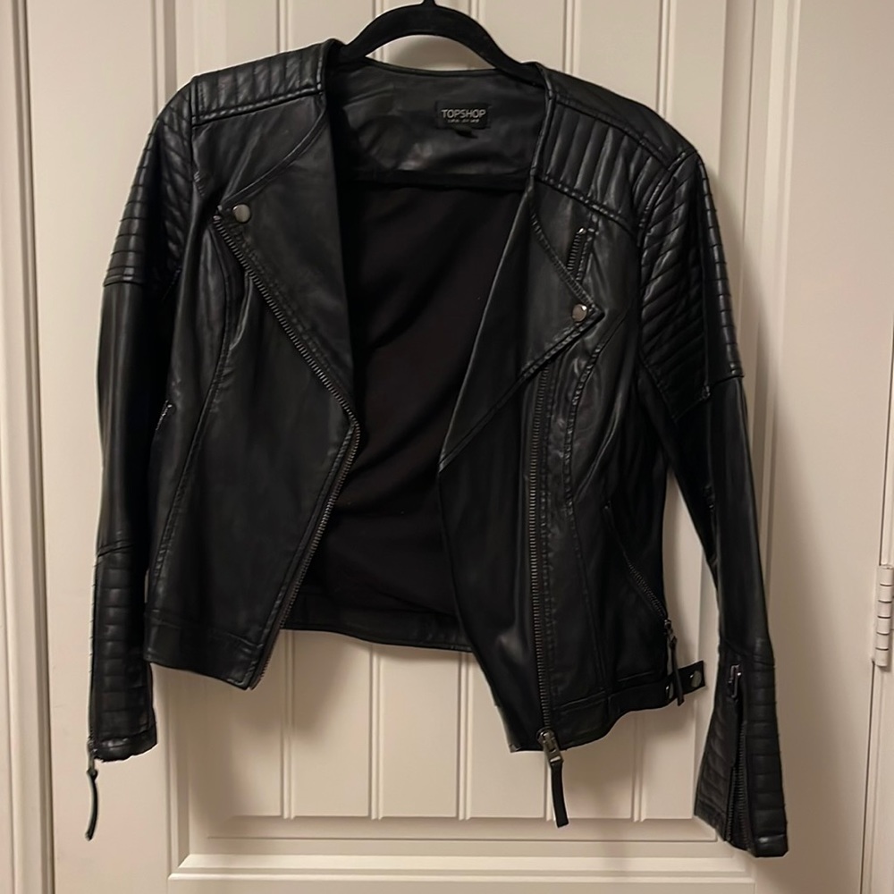 Top shop leather jacket
